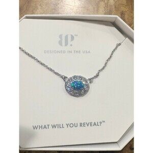 Sterling Silver Emerals Opal Necklace